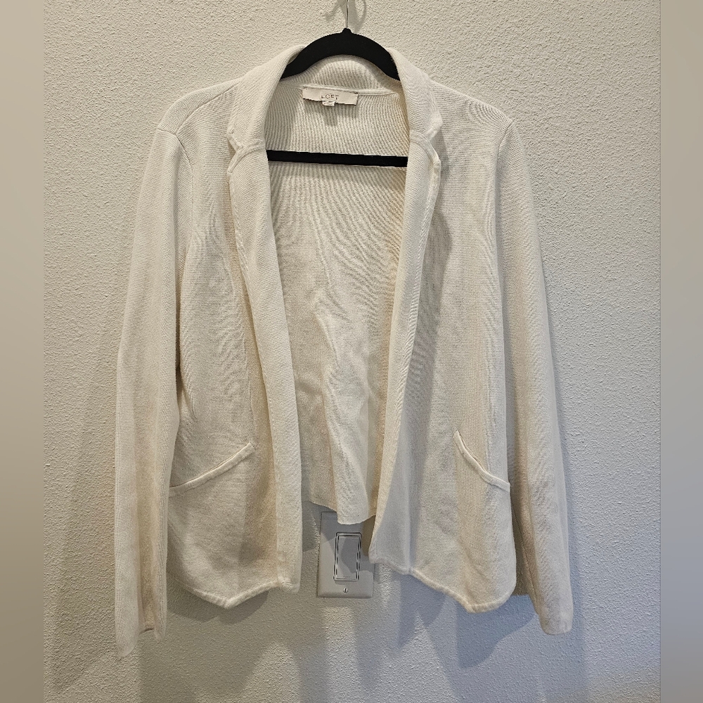 LOFT Knit Blazer Size M